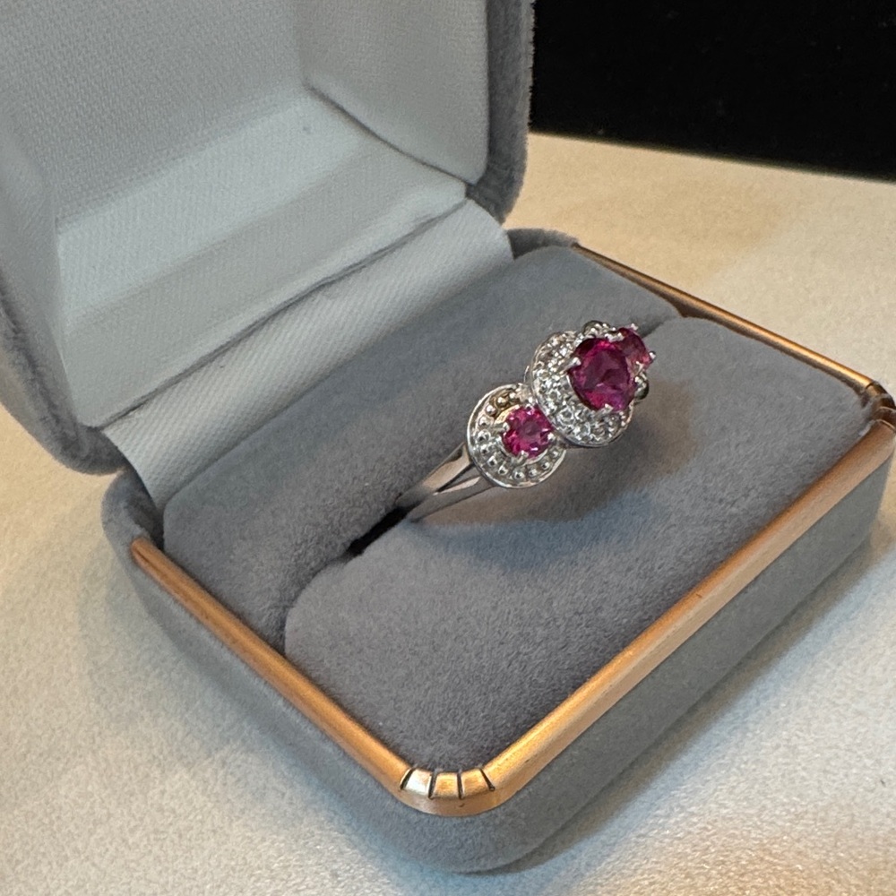 Silver 925 ruby ring - Picture 5 of 6